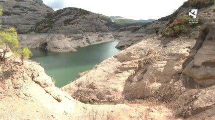 Situación actual del embalse de Vadiello, en Huesca.