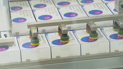 Fabricación de medicamentos en la planta de la farmacéutica TEVA en Zaragoza.