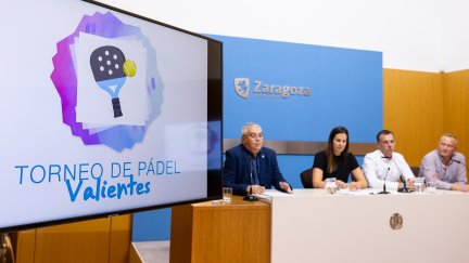 Imagen de la presentación en el Ayuntamiento de Zaragoza.