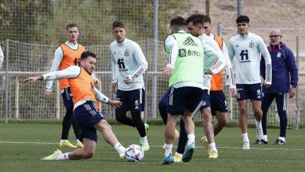 Entrenamiento de la selección sub 21. / CARTV.