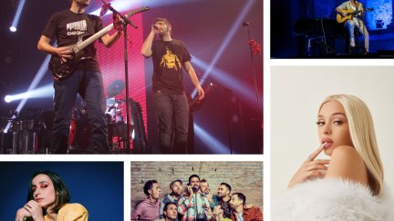 Varios de los artistas que actuarán durante las Fiestas del Pilar 2022 en Zaragoza. / Europa Press