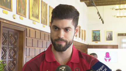 Sati Yusta ha atendido este miércoles a Aragón Deporte tras la recepción en el Ayuntamiento.