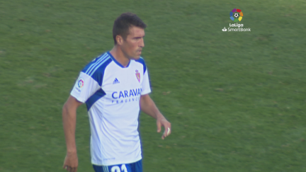 Alberto Zapater, durante el partido