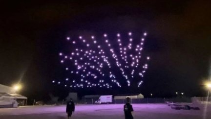Imagen de uno de los ensayos con los drones. / Ayuntamiento de Zaragoza