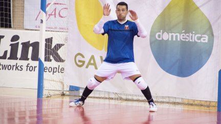 Dani Álvarez, en un entrenamiento reciente del AD Sala 10.