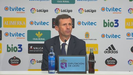 Cuco Ziganda en su comparecencia en El Toralín.