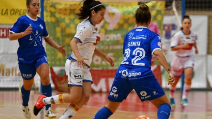 El Sala Zaragoza jugando contra el Futsal