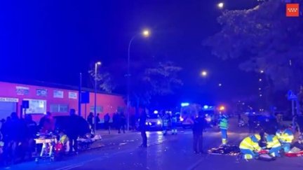 Servicios sanitarios de SUMA 112 atienen a las víctimas de un atropello en Torrejón. / SUMA112.