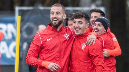 Jorge Pulido y Escriche, en un entrenamiento de esta semana.
