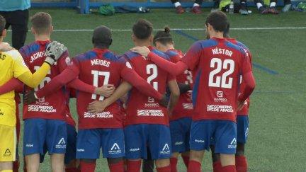 Los jugadores del Tarazona antes del partido. Foto: Aragón Deporte