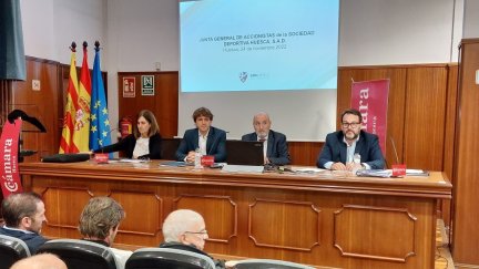 Imagen de la junta de accionistas celebrada este jueves.