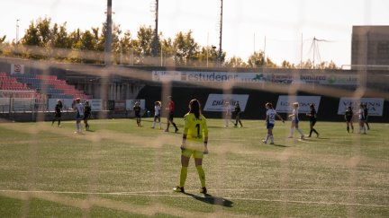 Una imagen de un partido reciente del Zaragoza CFF.