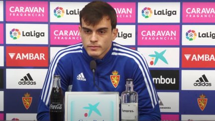 Francho Serrano en rueda de prensa.