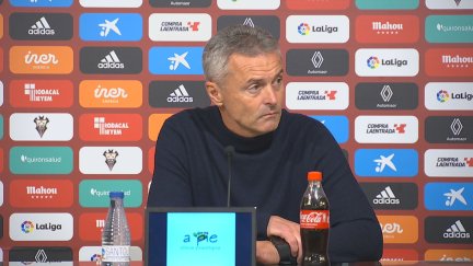 Fran Escribá durante la rueda de prensa. Foto: Aragón Deporte