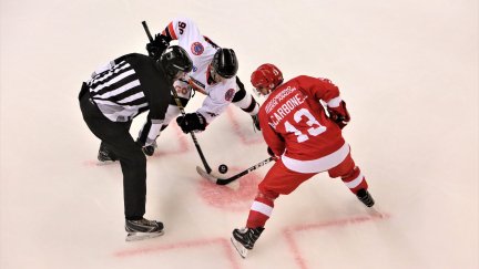Club Hielo Jaca durante un partido
