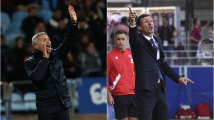 Fran Escribá y José Ángel 'Cuco' Ziganda. Fotos: LaLiga