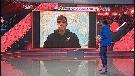 Francho Serrano, en un partido esta temporada en La Romareda.