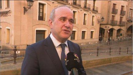 El rector de la UNED, Ricardo Mairal, este miércoles en Alcañiz.