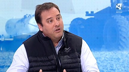 El secretario general de Unión de Agricultores y Ganaderos de Aragón (UAGA), José María Alcubierre, en una entrevista en el programa Buenos Días Aragón.