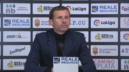 Cuco Ziganda, en la sala de prensa de El Plantío.