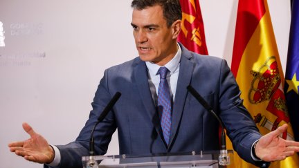 Pedro Sánchez, en una de sus últimas intervenciones. / Edu Botella -Europa Press