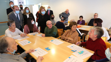 Javier Lambán ha visitado este miércoles la residencia Elías Martínez, en Zaragoza. / Gobierno de Aragón