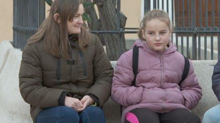 Raisa Kopylova y su hija, dos de las ucranianas que viven en Aragón.