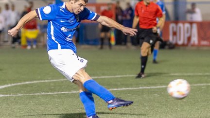 Dani Suárez en un partido con el Utebo FC. Foto: Utebo FC