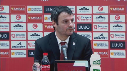 Carlos Cantero durante su comparecencia de este domingo.
