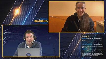 Raquel Roy durante su entrevista en Dale Cancha.