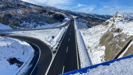 Imagen del puerto de Monrepós, ya reabierto al tráfico, esta mañana. / Marimar Viñuales