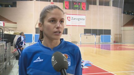Laura Boix, capitana del Sala Zaragoza, atendía este lunes a Aragón Deporte.