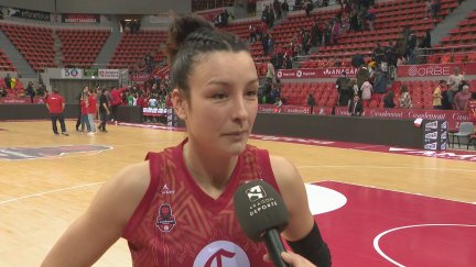 Gracia Alonso de Armiño, tras el partido ante el Valencia Basket.