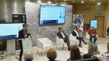Celebración de una de las actividades previstas en el congreso durante el miércoles por la tarde./ Aragón TV.
