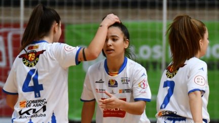 Giba ha anotado el gol del Sala Zaragoza ante Burela.