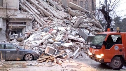 Efectos del terremoto en Alepo (Siria). / EFE.