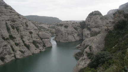 El embalse de Vadiello abastece de agua a la ciudad de Huesca.