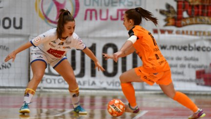 Imagen de un partido reciente del Sala Zaragoza.