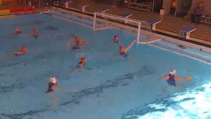 Una imagen del encuentro disputado este sábado en la piscina del CN Catalunya.