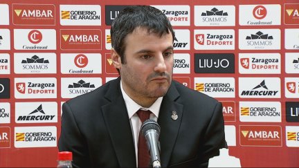 Carlos Cantero durante la previa al choque ante el Cadi La Seu