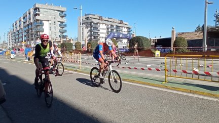 Una imagen del Duatlón disputado este pasado fin de semana en Monzón.