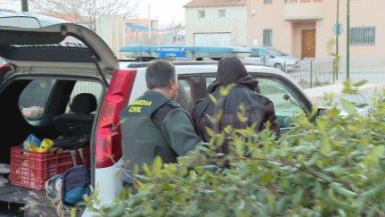 Momento de la detención del presunto autor del crimen. / Aragón Noticias- Informativos Aragón TV.