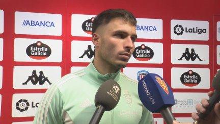 Lluis López, en la zona mixta del Anxo Carro.