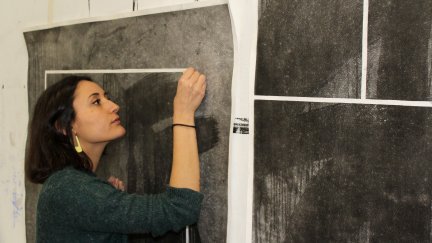 La artista zaragozana Alba Lorente. | Diputación de Zaragoza