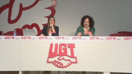 UGT ha presentado este martes el informe 'Mujeres en el mercado laboral en Aragón en 2022'.