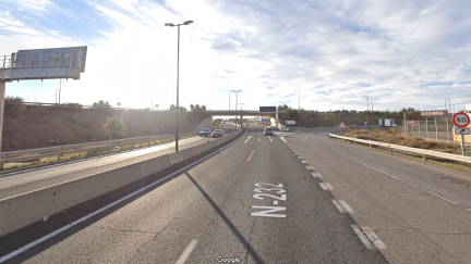 Zona donde se ha producido el siniestro de la A-68. / Google Maps