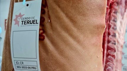 Este miércoles se ha presentado también el logotipo de la nueva IGP Cerdo de Teruel. / Gobierno de Aragón.
