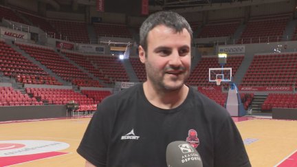 Carlos Cantero atiende a Aragón Deporte este viernes en el Príncipe Felipe.