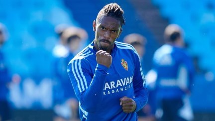 Jair Amador durante un entrenamiento.
