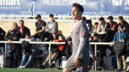 Carlos González, tras una ocasión. Foto: SD Tarazona